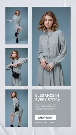 Minimalist Collage Instagram Story Fashion Sale