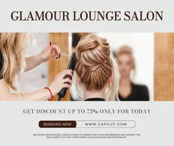 Brown Minimalist Salon Promotion Facebook Post