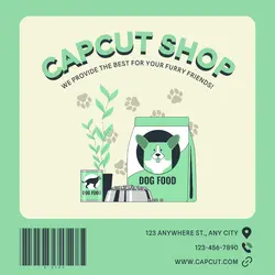 Pet Food Promotion Poster