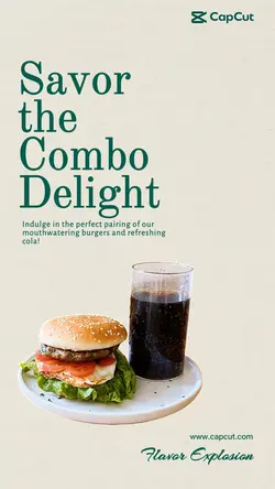 Foods Coca Cola Burger Update minimalist style