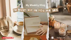 Youtube Thumbnail Vlog - Aesthetic Weekly Vlog