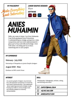 CV Resume Creative Design A4  