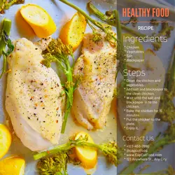 Healthy Food Recipe Instagram Post