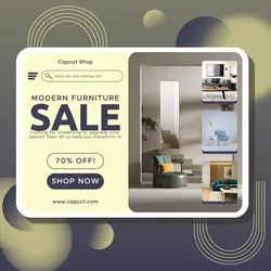 Modern Furniture Sale Poster