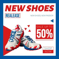 Modern Shoes Bold Design Instagram post