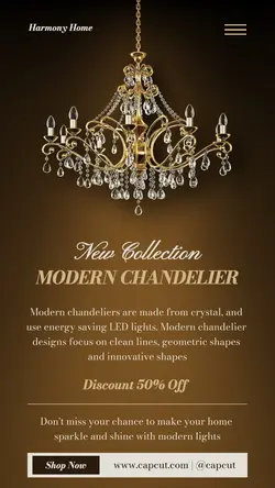 Furniture Chandelier Sale Instagram Story