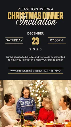 Other Industries Christmas Dinner Invitation