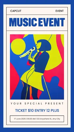 Music Event Modern Minimalist Instagram Story