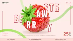Foods&Beverage Strawberry Discount Minimalist