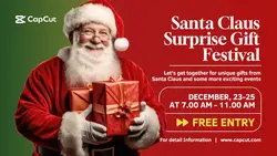 Christmas Santa Claus Festival Twitter Post