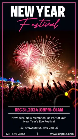 Happy New Year Festival Invitation