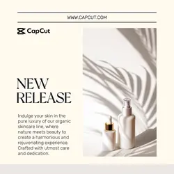 Beauty New Release Instagram Post Beige Minimalist
