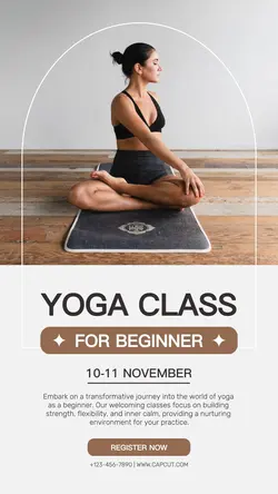 Yoga Class Instagram Story