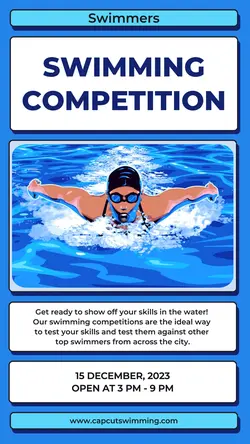 Swim Competition Promotion Instagram Story