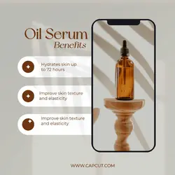Oil Serum Benefits Instagram Post