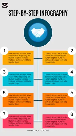 Non-marketing infographic & Step by step Minimalis