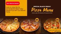 pizza menu special black friday