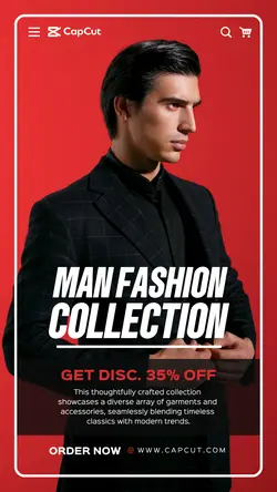 Man Fashion Collection Promotion Instagram Story