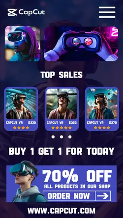 Virtual Reality Promotion Page