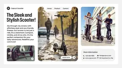 Electronics Scooter Product Display Twitter Post