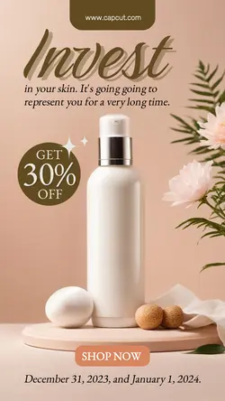 Luxury Skin care  Instagram Story