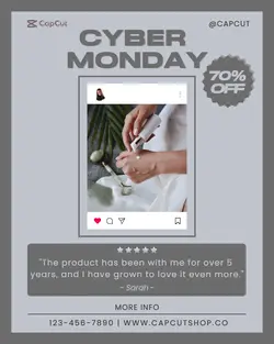 Minimalist Product Testimonial Instagram Portrait