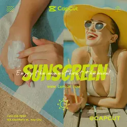 Personal care Sunscreen display  Retro