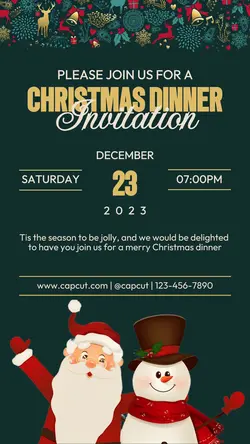 Other Industries Christmas Dinner Invitation