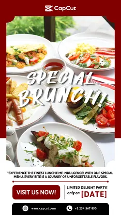 Food and Beverage Promotions of Branch Event Instagram Story Classic Minimalist