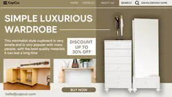 Simple Luxurious Wardrobe Sale Promotion Twitter