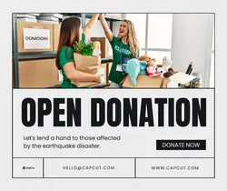 Open Donation Facebook Post