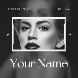 New Album Popular Dark Elegant Serif