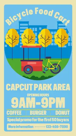 Food Bicycle Food Cart Instagram Story