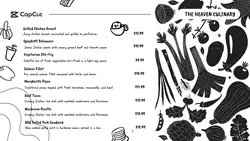 Food Menu List Twitter Post