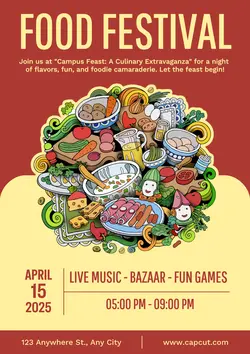 Non-marketing Campus food festival event