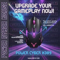 Electronic Gaming Mouse Product Display