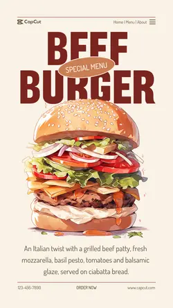 Food Special Menu Tiktok Post