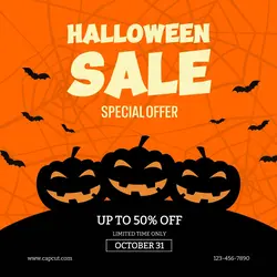Halloween Sale Instagram Post