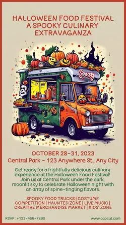 Halloween Food Festival Event Promotion
