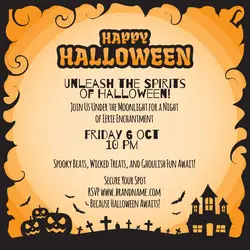 Halloween Invitations Party Instagram Post