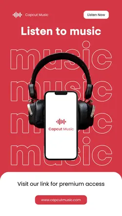 Music platform promotion Instagram story