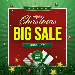Christmas SALE Advertisement - Instagram Post - Social Media