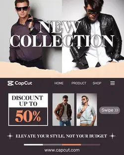 Clothing  Man New Collection Minimalist Facebook Post