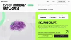 Limited Cyber Monday NFT Art Display