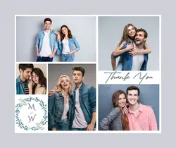 Non-marketing thank you card couples