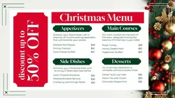 Christmas Menu Promotion Youtube Thumbnail