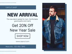Fashion Sale Denim Jacket Facebook Image