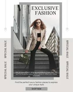 Exclusive Fashion Promotion Instagram Post