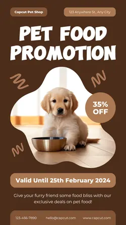 Pet Food Promotion Instagram Story