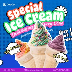 Foods&Beverage Ice cream Discount Pop Style